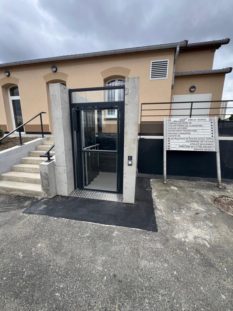 Élévateur PMR au technicentre SNCF de Bobigny (93)
